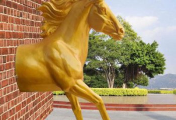 創(chuàng)意馬頭雕塑 步行街店門口雕塑 動物小品