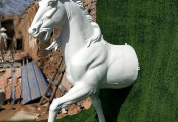 廣場(chǎng)馬頭雕塑 公園仿真雕塑 抽象擺件
