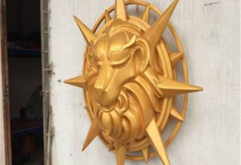 商業(yè)街獅子頭雕塑 售樓處雕塑 動(dòng)物擺件