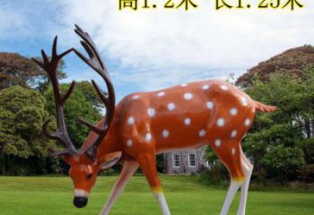 廣場小鹿雕塑 公園仿真雕塑 抽象擺件