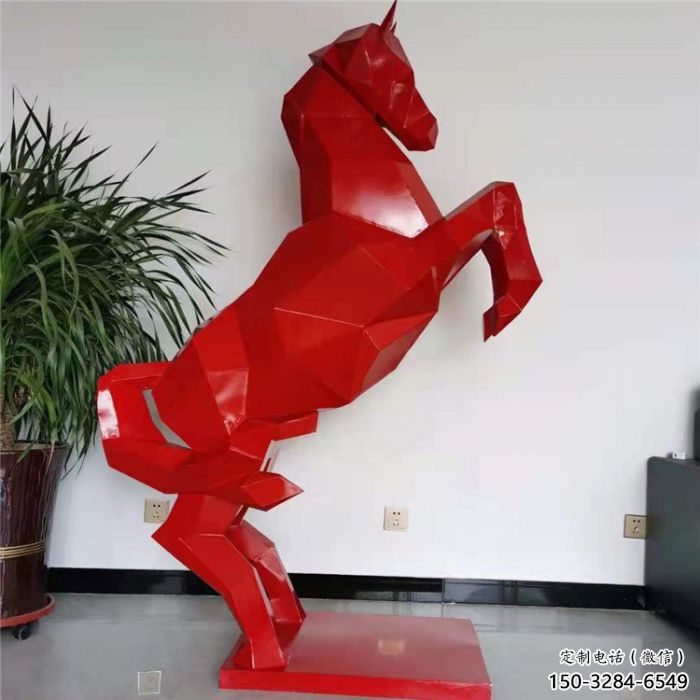 園林奔馬雕塑 城市廣場雕塑 步行街?jǐn)[件