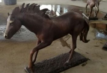 園林奔馬雕塑 風景區(qū)仿真雕塑 廣場小品