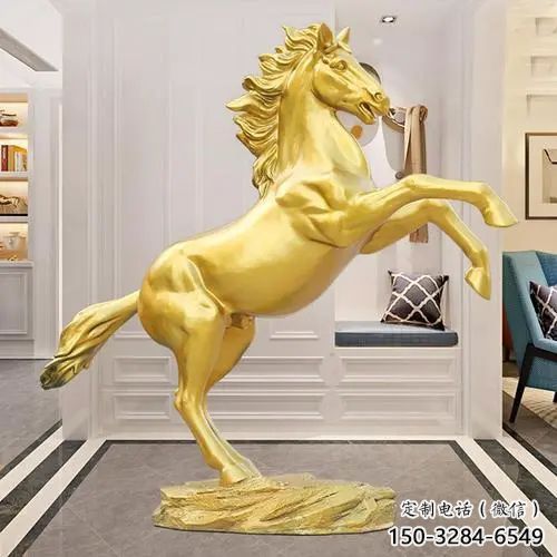 店門口金馬雕塑 創(chuàng)意景觀雕塑 仿真擺件