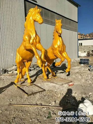 園林金馬雕塑 城市廣場雕塑 步行街?jǐn)[件