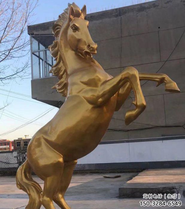 門(mén)口駿馬雕塑 售樓處仿真雕塑 彩繪小品