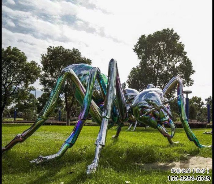 廣場蜘蛛雕塑 公園仿真雕塑 抽象擺件 廣場蜘蛛雕塑 公園仿真雕塑 抽象擺件