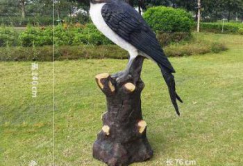 公園喜鵲雕塑 酒店門(mén)口雕塑 彩繪擺件