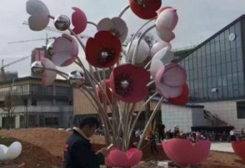 園林花朵雕塑 風景區(qū)仿真雕塑 廣場小品
