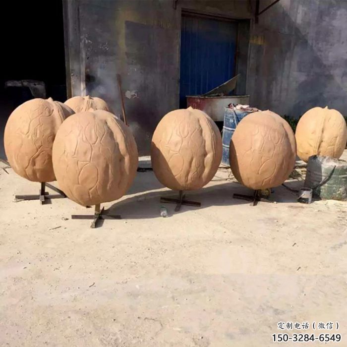 園林核桃雕塑 風(fēng)景區(qū)仿真雕塑 廣場(chǎng)小品