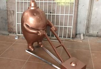 抽象土豆雕塑 店門口彩繪雕塑 步行街擺件