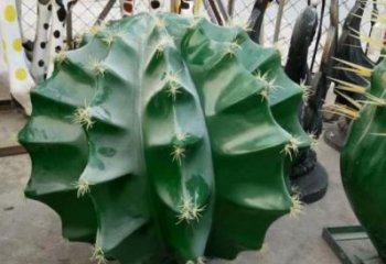 門口仙人球雕塑 售樓處仿真雕塑 彩繪小品