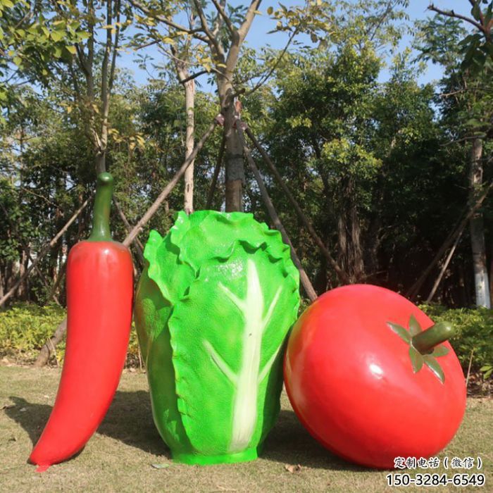 仿真青椒雕塑 店門口園林雕塑 蔬菜小品