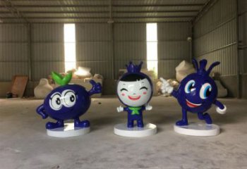 園林藍(lán)莓雕塑 城市廣場(chǎng)雕塑 步行街?jǐn)[件