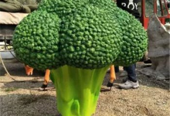 商業(yè)街西藍(lán)花雕塑 售樓處雕塑 蔬菜擺件