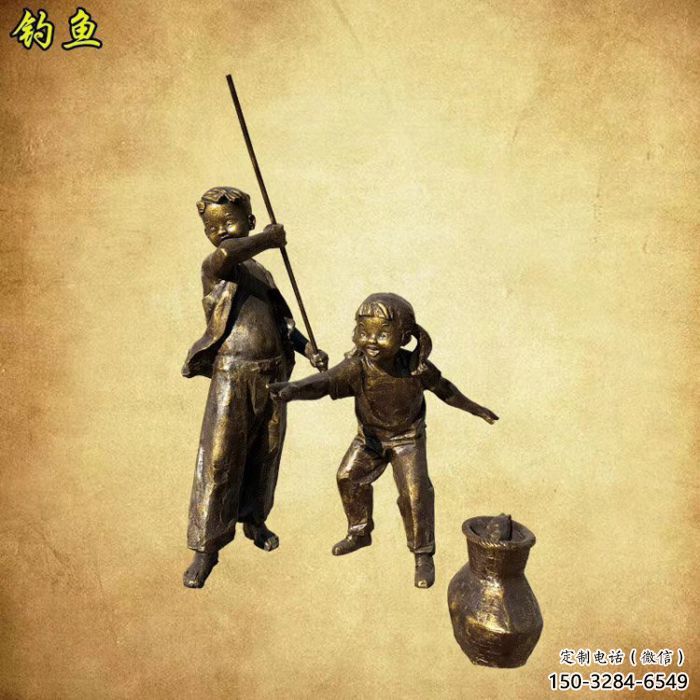 商場(chǎng)漁夫雕塑 民俗雕塑 店門(mén)口小品