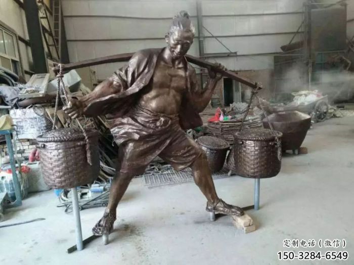 農(nóng)夫雕塑 風(fēng)景區(qū)幾何雕塑 廣場小品
