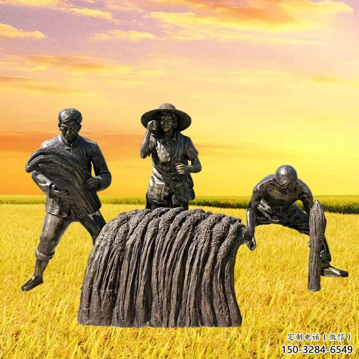 生產(chǎn)農(nóng)夫雕塑 田間農(nóng)耕雕塑 民俗擺件