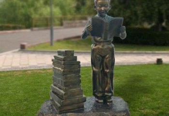 廣場(chǎng)讀書雕塑 公園學(xué)校雕塑 抽象擺件