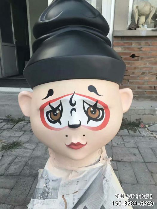 創(chuàng)意戲曲雕塑 步行街店門口雕塑 民俗小品