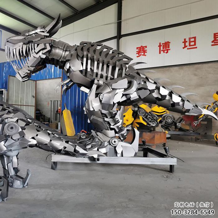 卡通機(jī)器人雕塑 店門口園林雕塑 動(dòng)漫小品