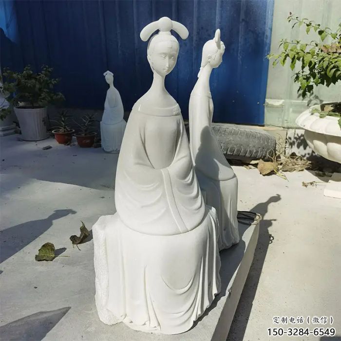 園林仕女雕塑制作 風景區(qū)古代雕塑 廣場小品