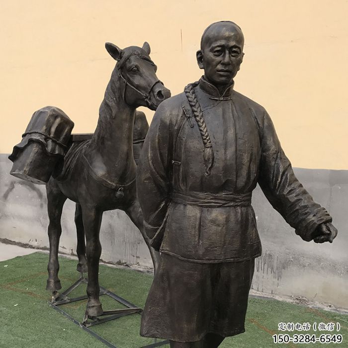 公園茶馬古道雕塑 門口創(chuàng)意雕塑 售樓處小品