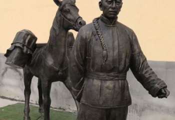 公園茶馬古道雕塑 門口創(chuàng)意雕塑 售樓處小品