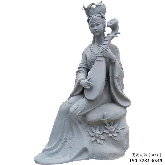 創(chuàng)意天女散花雕塑 步行街店門口雕塑 神話小品
