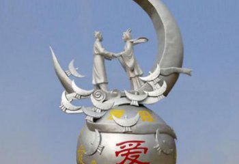 牛郎織女雕塑制作廠家，神話人物，古代人物小品
