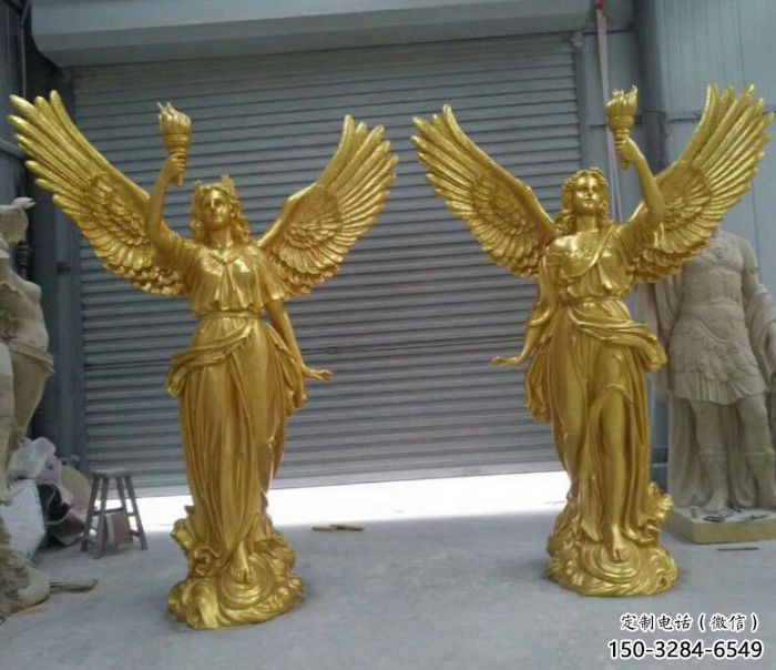 廣場天使雕塑 抽象景觀小品 烤漆卡通雕塑