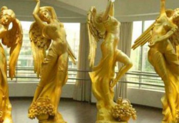 步行街天使雕塑 游樂場(chǎng)景觀小品 鑄造卡通雕塑