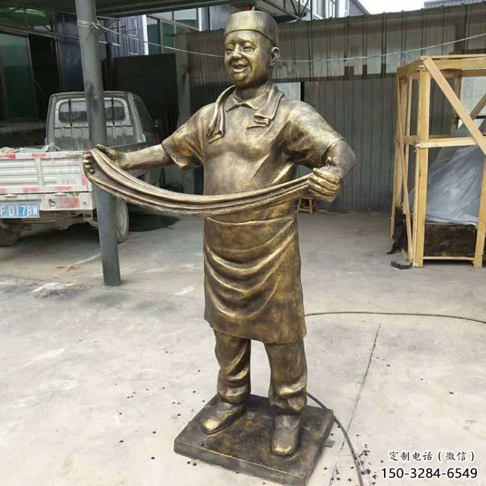 創(chuàng)意廚師雕塑廠家 啞光卡通雕塑 公園動漫雕塑