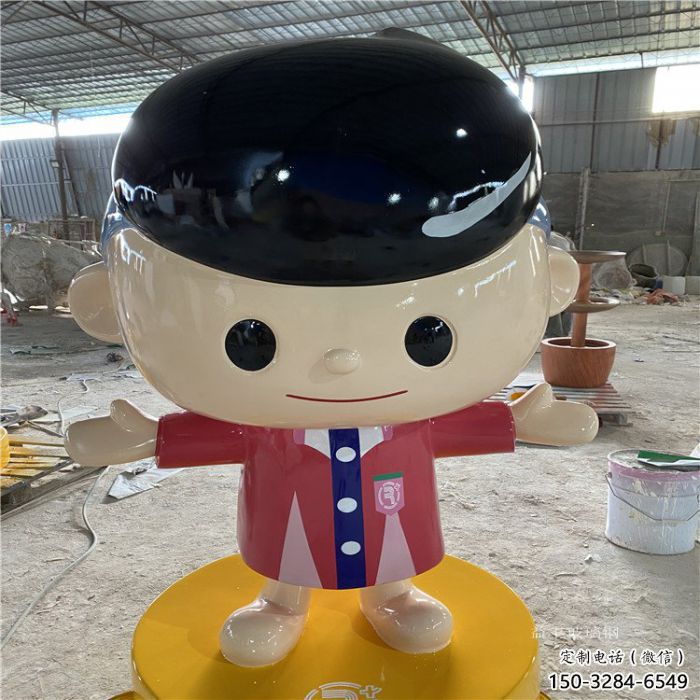 大型廚師雕塑廠家 鍛造發(fā)光卡通雕塑 房地產(chǎn)動漫雕塑