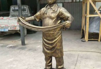創(chuàng)意廚師雕塑廠家 啞光卡通雕塑 公園動漫雕塑