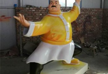 大型廚師雕塑供應(yīng)商 卡通步行街動漫雕塑 彩繪卡通雕塑