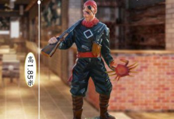 草地海盜雕塑廠 現(xiàn)代校園卡通雕塑 大型動(dòng)漫雕塑