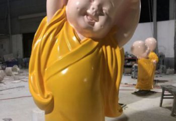 預用小和尚雕塑 景觀校園兒童雕塑 商業(yè)街肖像雕塑