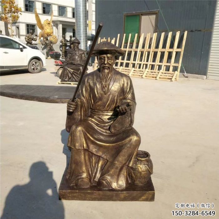 玻璃鋼姜太公雕塑 步行街釣魚雕塑 大型民俗雕塑 玻璃鋼姜太公雕塑 步行街釣魚雕塑 大型民俗雕塑