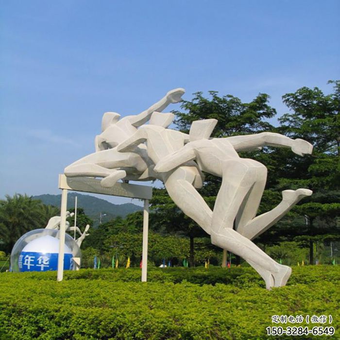 廣場跨欄雕塑 抽象景觀體育雕塑 烤漆運動員雕塑廠家 廣場跨欄雕塑 抽象景觀體育雕塑 烤漆運動員雕塑廠家