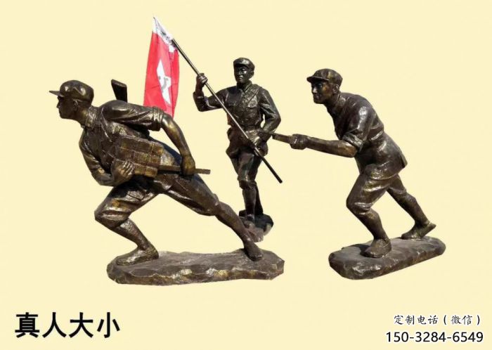 公園交警雕塑生產(chǎn)商 戶外軍人雕塑 抽象士兵雕塑
