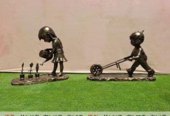 承接抽象獨(dú)輪車雕塑 店門口彩繪雕塑 步行街?jǐn)[件