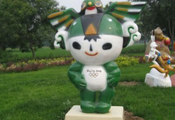房地產(chǎn)福娃雕塑 景觀體育雕塑 幾何奧運雕塑