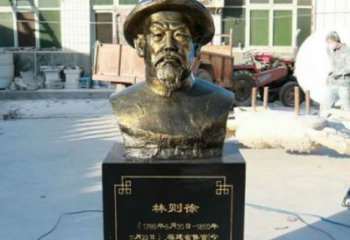 彩繪林則徐雕塑 仿銅名人雕塑產(chǎn)品 街頭肖像雕塑