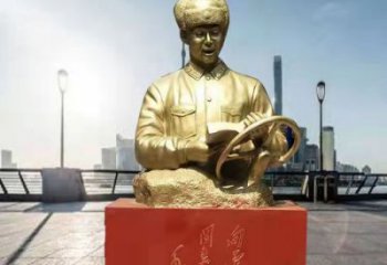 戶(hù)外雷鋒雕塑 景觀古代雕塑 胸像英雄雕塑廠