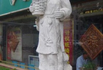 步行街李時(shí)珍雕塑 景觀古代雕塑 玻璃鋼名醫(yī)雕塑