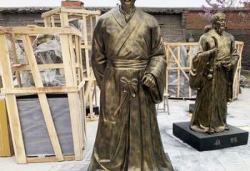 李時(shí)珍雕塑價(jià)格 景觀美陳古代雕塑 噴漆名醫(yī)雕塑