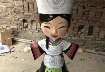 步行街京劇雕塑 游樂場(chǎng)民俗雕塑 玻璃鋼唱戲雕塑
