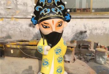 京劇雕塑生產(chǎn)商 創(chuàng)意唱戲雕塑 公園民俗雕塑
