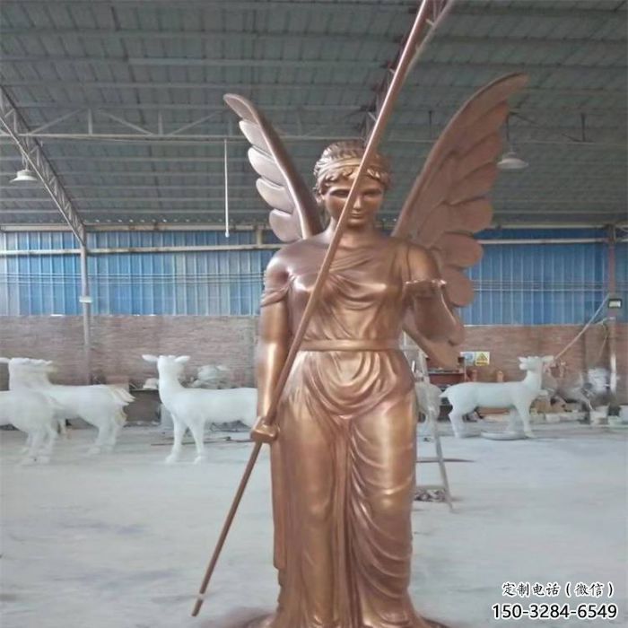 預(yù)定和平女神雕塑 仿真歐式雕塑 烤漆人物雕塑