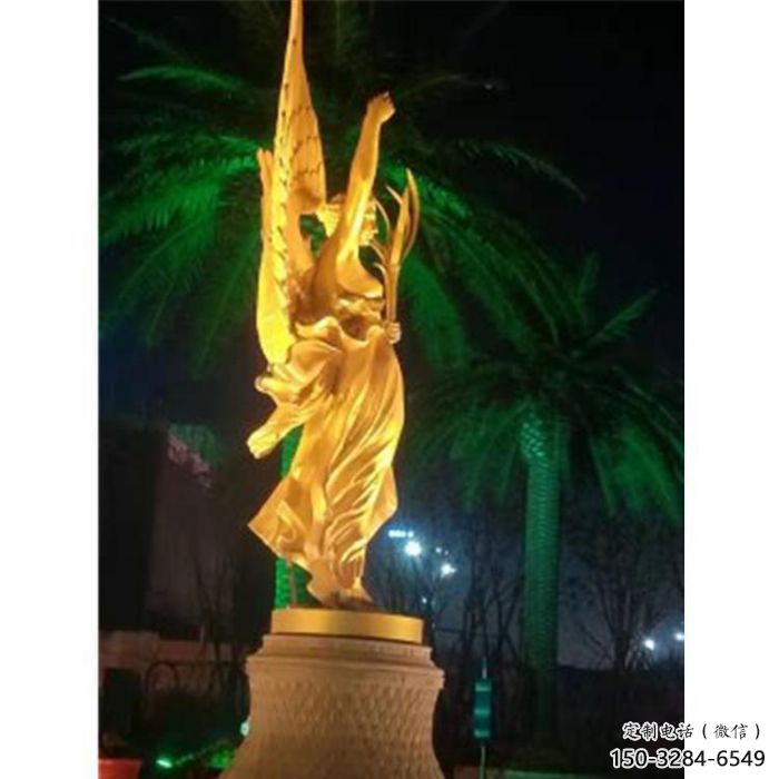 街道和平女神雕塑廠家 現(xiàn)代歐式雕塑 彩繪人物雕塑